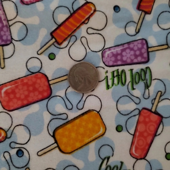 Y2k Popsicle Print Cotton Snuggle Flannel BTY Kidcore Kawaii pastel goth 2000s - Picture 5 of 5